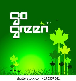 go green concept background