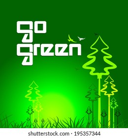 go green concept background