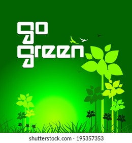 go green concept background