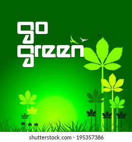 go green concept background