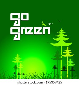 go green concept background
