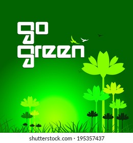 go green concept background