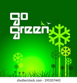 go green concept background