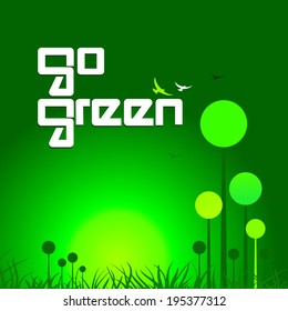 go green concept background