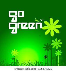 go green concept background