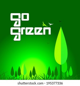go green concept background