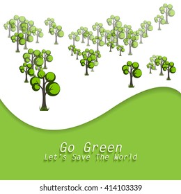 Go Green Concept . Elements for your design. Eps10