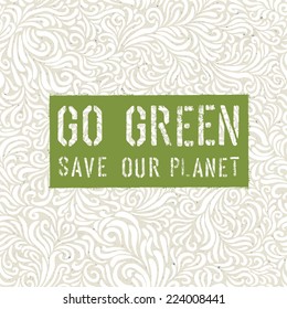 Go Green Concept Poster