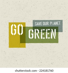 Go Green Concept Poster