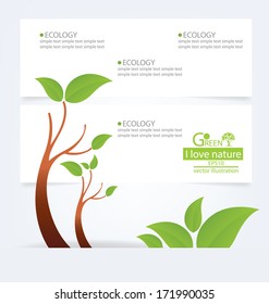 Go green concept. Save world vector Illustration.