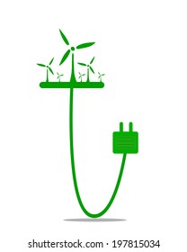Go green concept. Save world vector Illustration