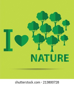 Go green concept. Save world vector Illustration.