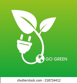 Go green concept Save world