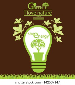 Go green. Green concept vector illustration.