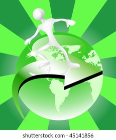 Go green concept. Vector illustration