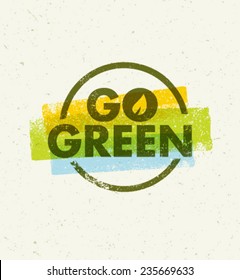 Go Green Creative Eco Vector Design Element 
