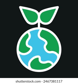 Go green day concept icon.