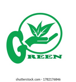 VECTOR DE CONCEPTO DE DISEÑO VERDE GO