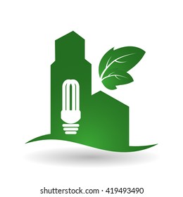 Go green design. eco concept. white background