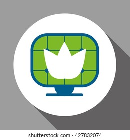 Go green design. eco concept. white background , editanle vector