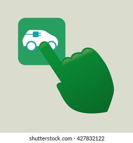 Go green design. eco concept. white background , editanle vector