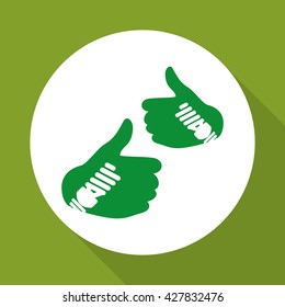 Go green design. eco concept. white background , editanle vector