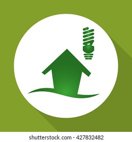 Go green design. eco concept. white background , editanle vector