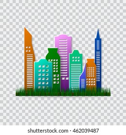 Go green design template. Environment vector illustration. Ecofriendly concept. Green city