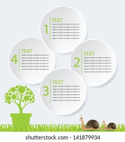 Go green. Design Template. vector illustration.