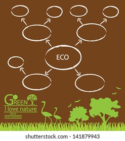 Go green. Design Template. vector illustration.