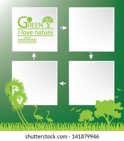 Go green. Design Template. vector illustration.