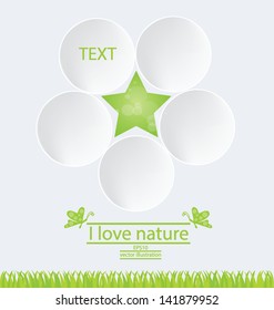 Go green. Design Template. vector illustration.