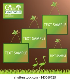 Go green. Design Template. vector illustration.