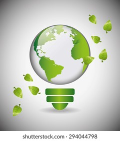 Go green design, vector illustration eps 10.