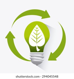 Go green design, vector illustration eps 10.