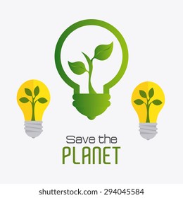 Go green design, vector illustration eps 10.