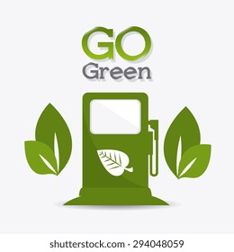 Go green design, vector illustration eps 10.