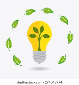 Go green design, vector illustration eps 10.