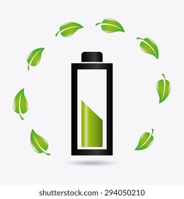 Go green design, vector illustration eps 10.