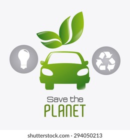 Go green design, vector illustration eps 10.