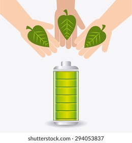 Go green design, vector illustration eps 10.