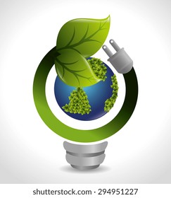 Go green design, vector illustration eps 10.