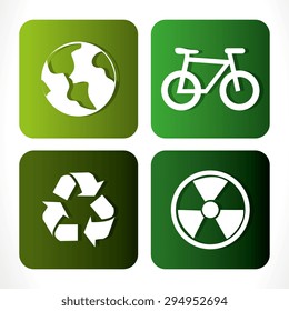 Go green design, vector illustration eps 10.