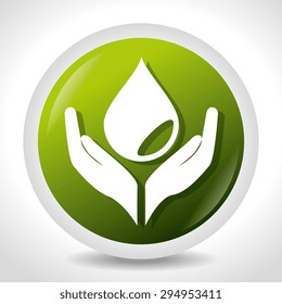 Go green design, vector illustration eps 10.
