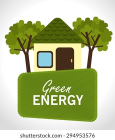 Go green design, vector illustration eps 10.