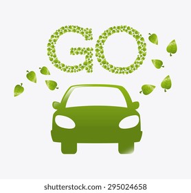 Go green design, vector illustration eps 10.