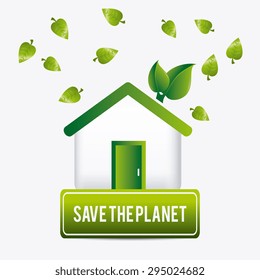 Go green design, vector illustration eps 10.