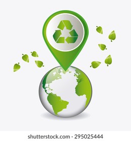Go green design, vector illustration eps 10.