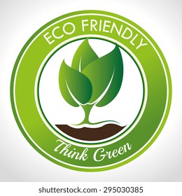 Go green design, vector illustration eps 10.