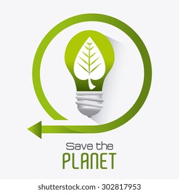 Go green design, vector illustration eps 10.